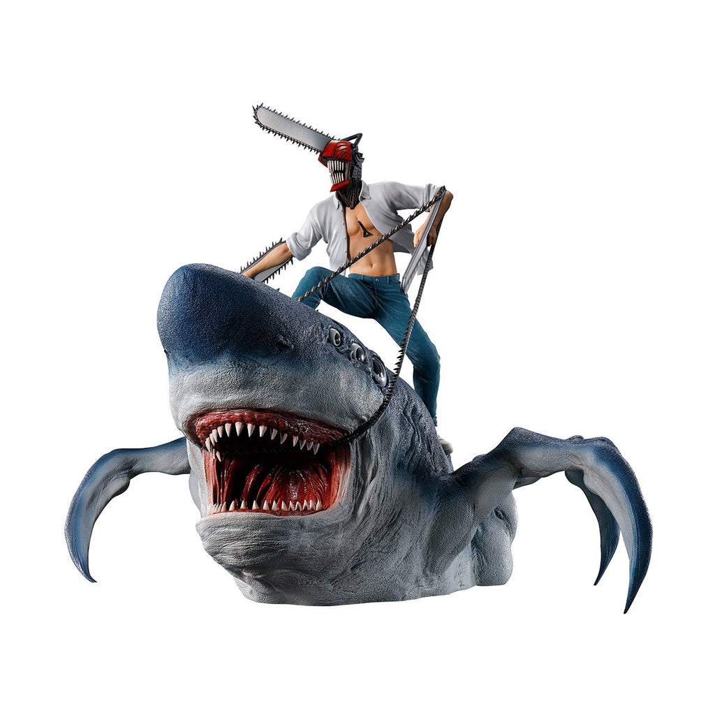 Chainsaw Man and Beam Mega Impact Ichibansho Statue