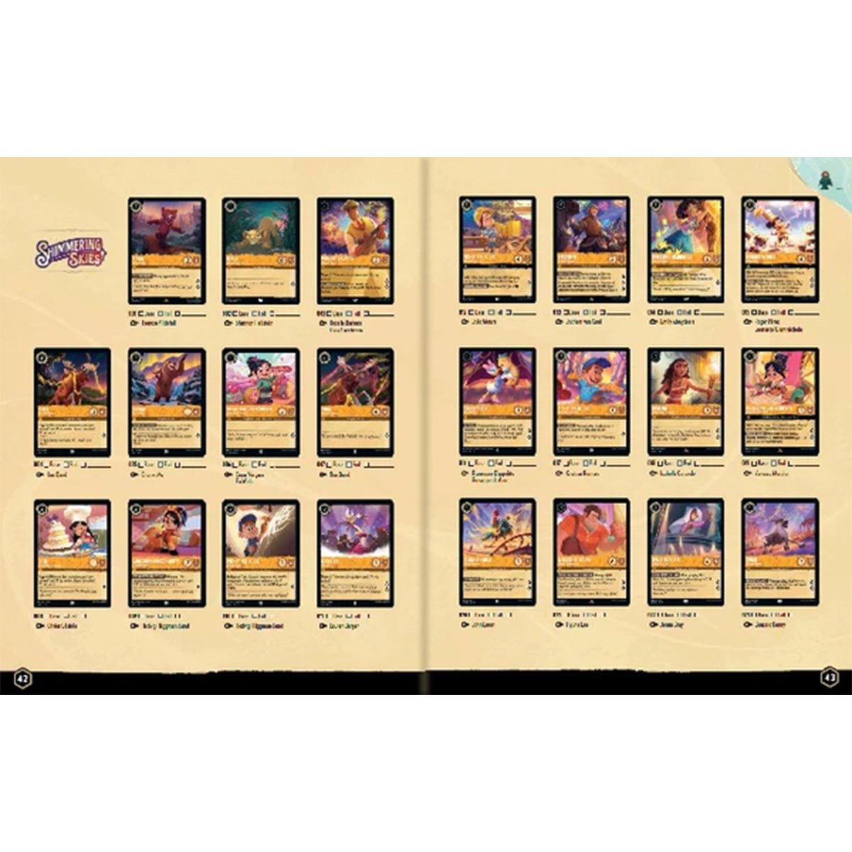 Disney Lorcana TCG: Official Collector's Guide Sets 5-8