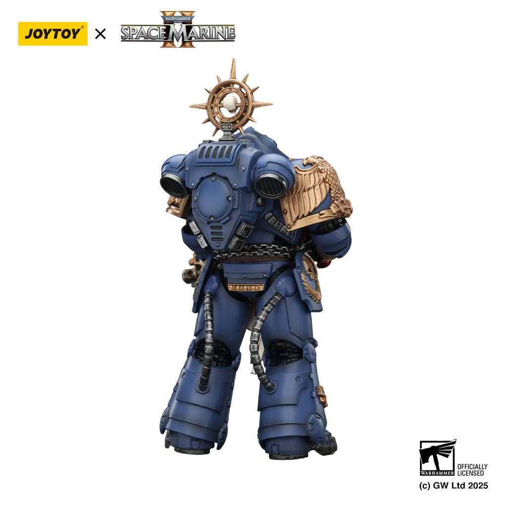 Joy Toy Warhammer Space Marine Ultramarine Heavy Relic Primus Armour and Heavy Relic Bolt Rifle 1:18 Scale Action Figure