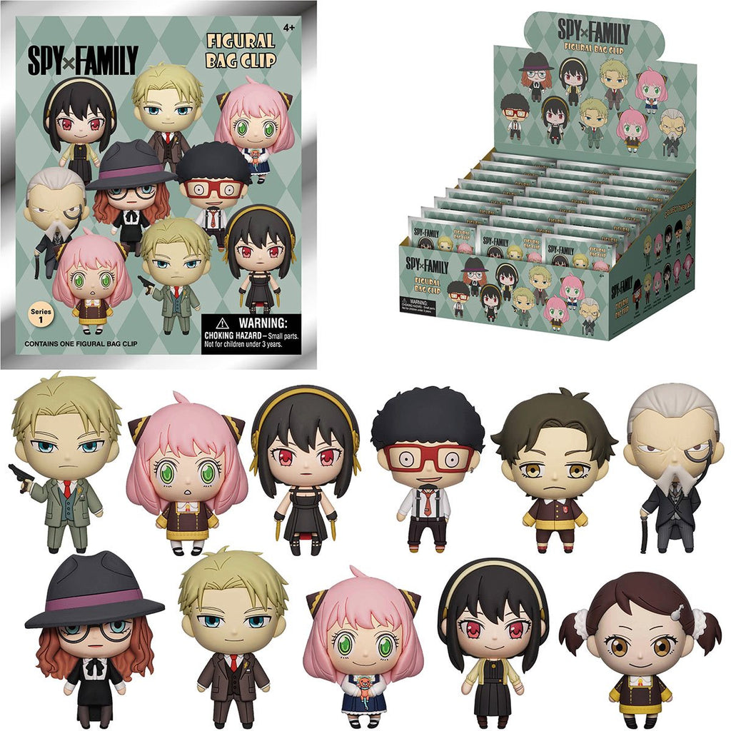 Spy x Family 3D Foam Bag Clip Display Case of 24