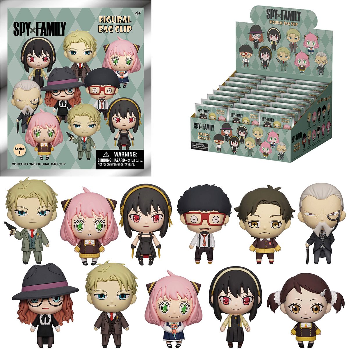 Spy x Family 3D Foam Bag Clip Display Case of 24