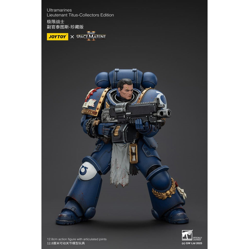 Joy Toy Warhammer Space Marine II Ultramarines Lieutenant Titus Collectors Edition 1:18 Scale Action Figure