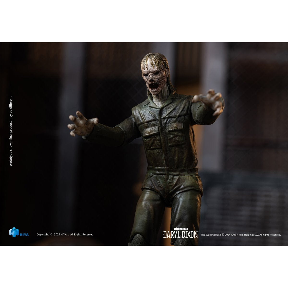 The Walking Dead: Daryl Dixon Dark Eyes Walker Exquisite Mini Series 1:18 Scale Action Figure