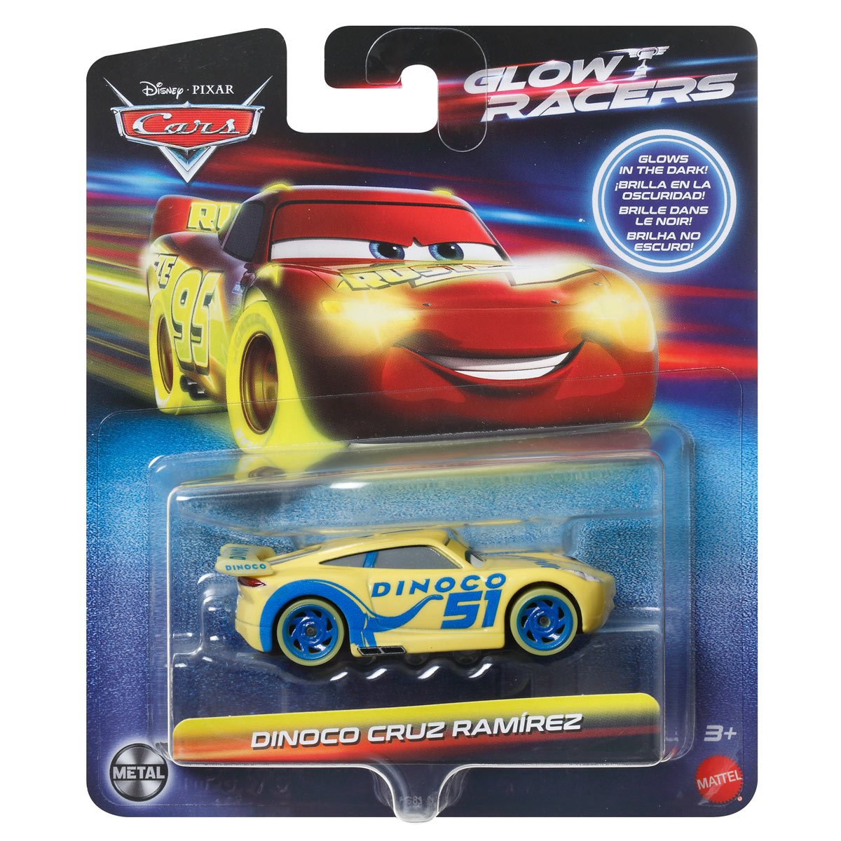 Disney and Pixar Cars Glow Racers Vehicle Case of 8