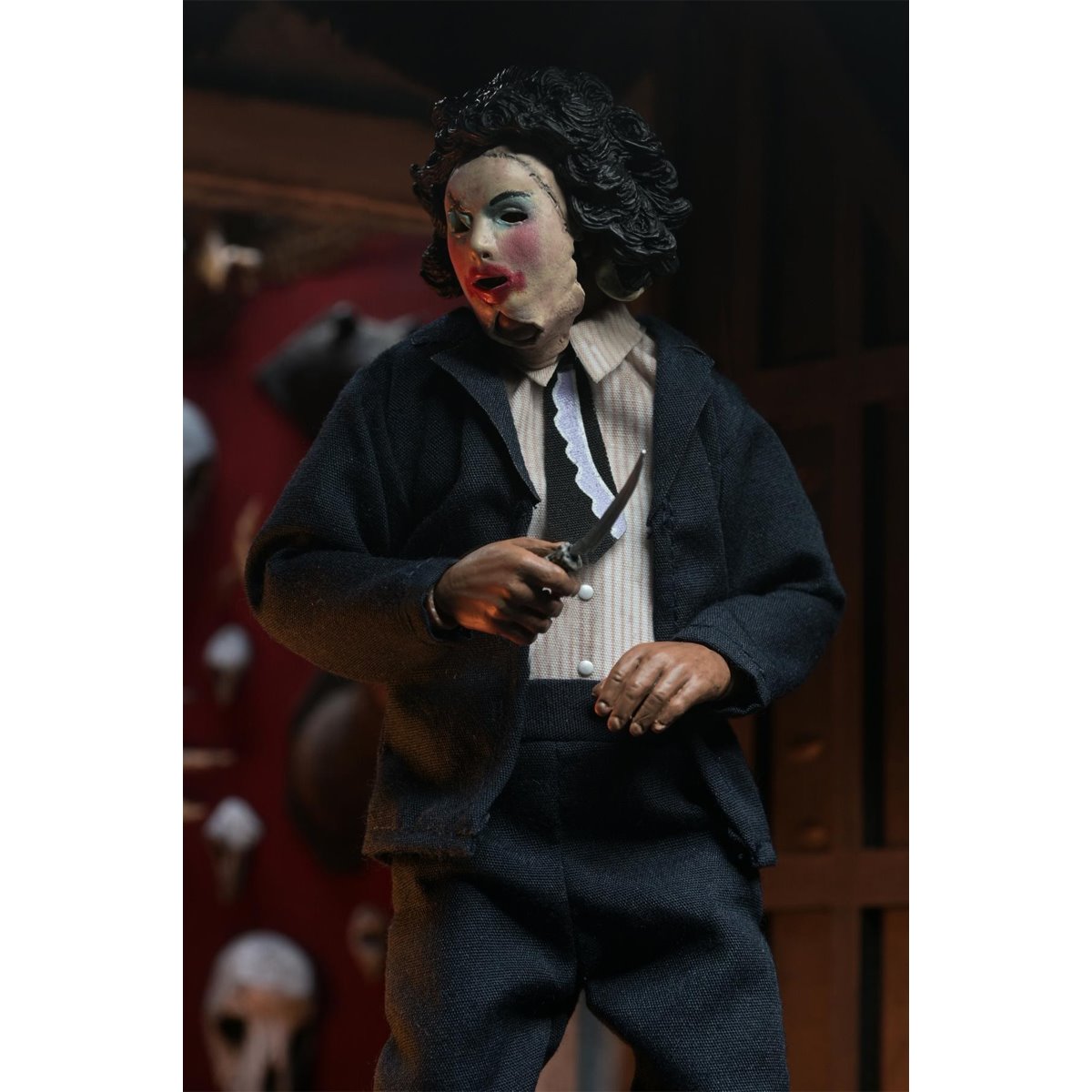 The Texas Chainsaw Massacre Leatherface with Pretty Woman Mask 8-Inch Clothed Action Figure