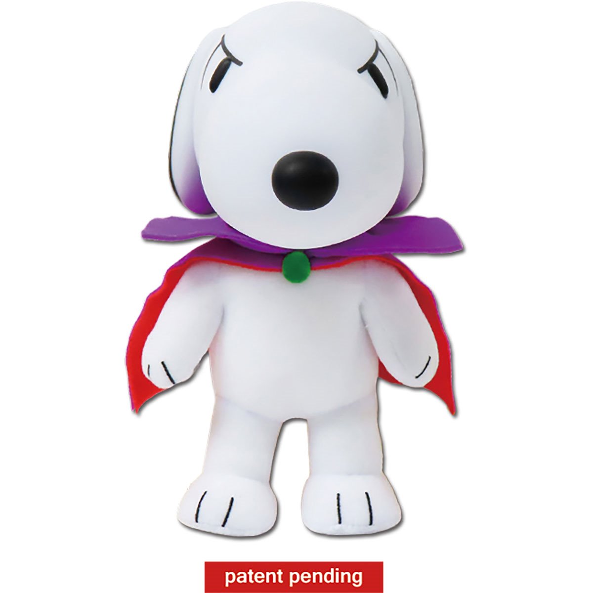 Peanuts Snoopy Vampire Costume Vinyl Head FigureKey 8-Inch Moveable Plush