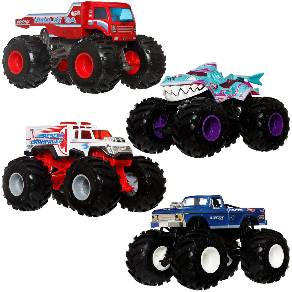 Hot Wheels Monster Trucks 1:24 Scale Vehicle 2026 Mix 2 Case of 4