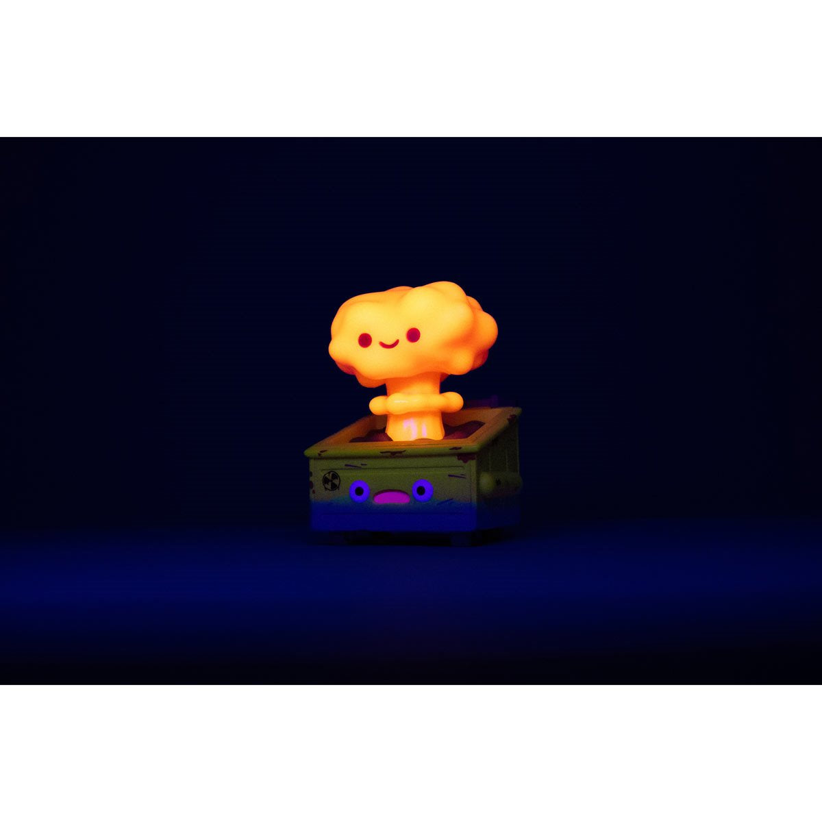 Lil Nuclear Dumpster Fire Radioactive Red Variant Vinyl Figure - Entertainment Earth Exclusive