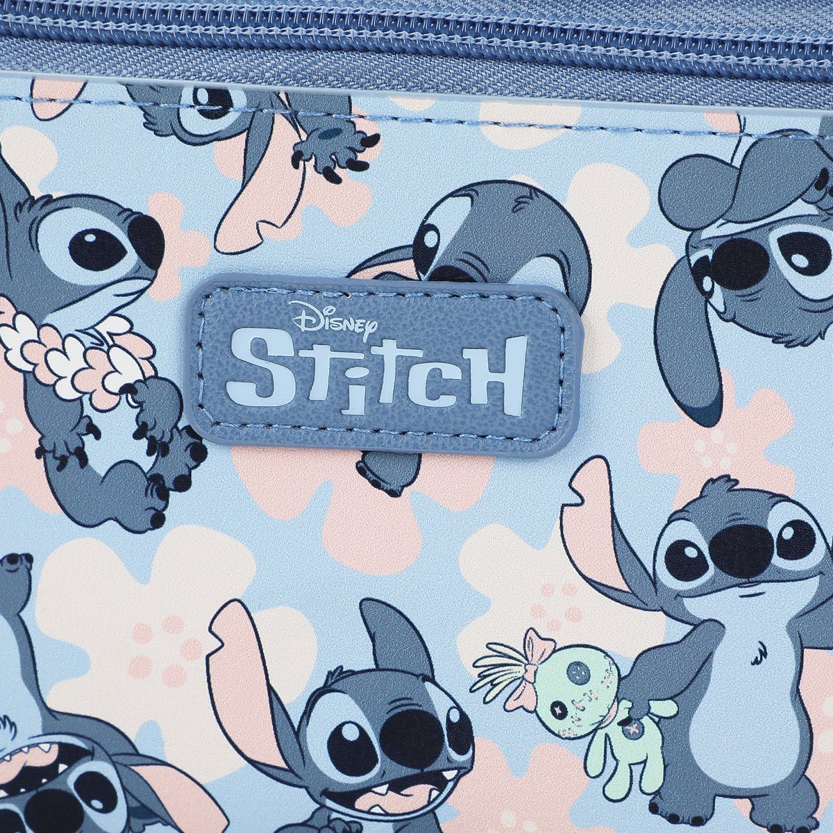 Lilo & Stitch Stitch Floral All Over Print Cosmetic Bag