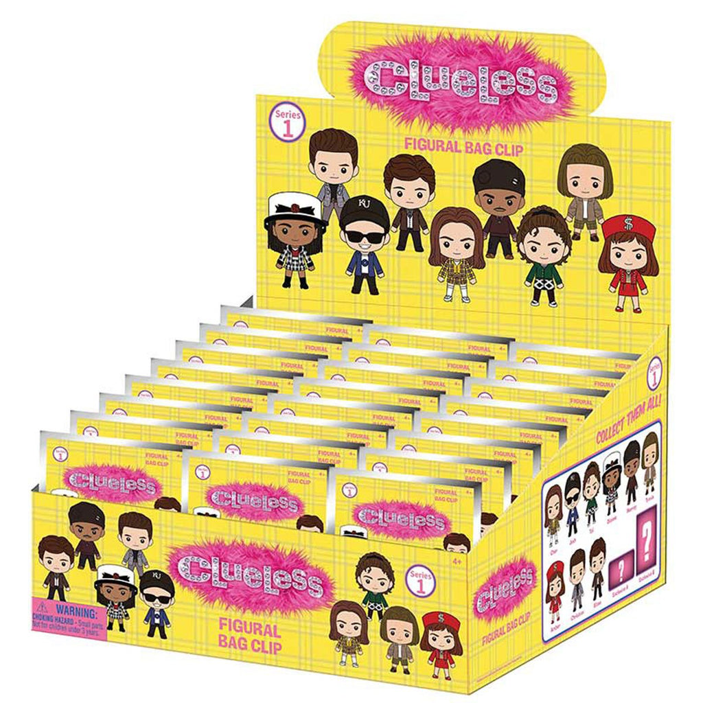 Clueless 30th Anniversary 3D Foam Bag Clip Display Case of 24
