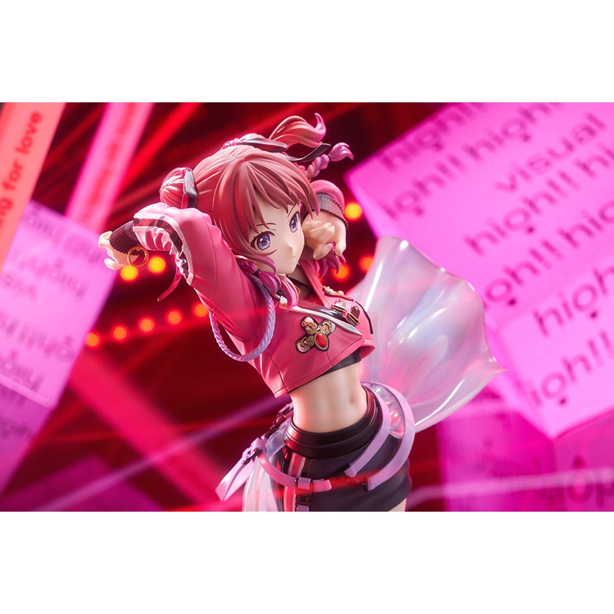 The Idolmaster Gakuen Saki Hanami Fighting My Way 1:7 Scale Statue