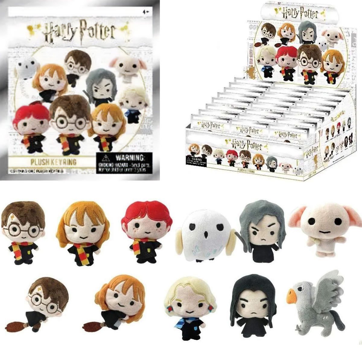 Harry Potter 3D Plush Key Chain Display Case