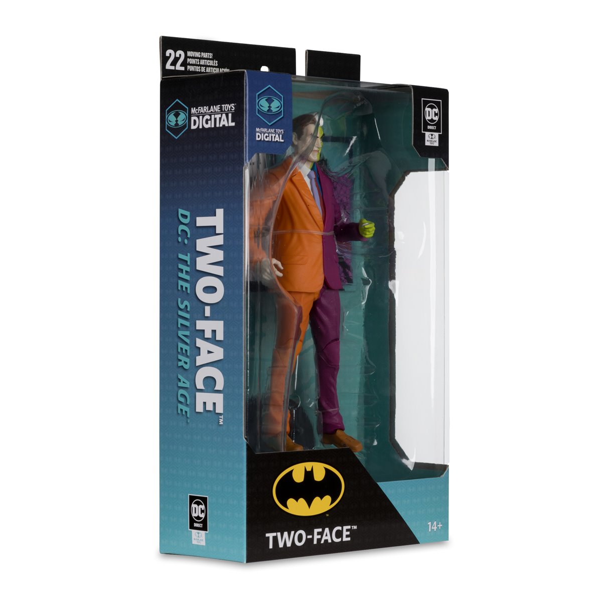 DC Direct Wave 4 Two-Face The Silver Age 7-Inch Scale Action Figure with McFarlane Toys Digital Collectible