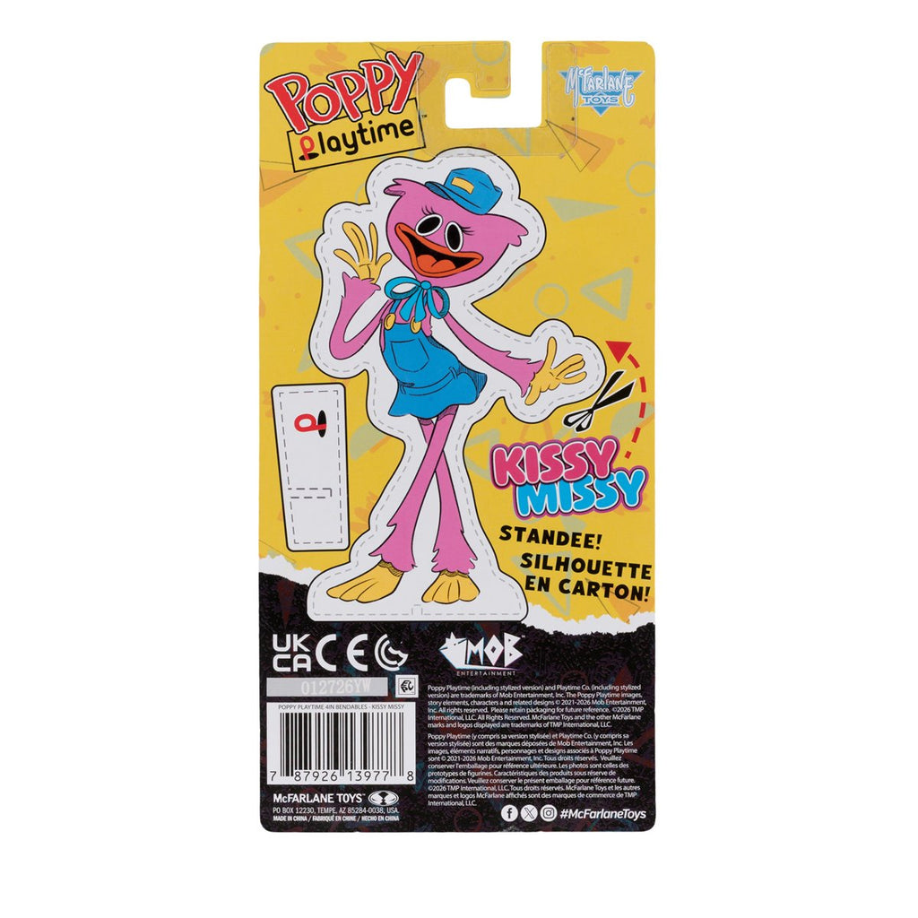 Poppy Playtime Wave 1 Kissy Missy 4 1/2-Inch Bendable Figure