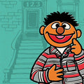 Sesame Street Ernie (Striped PJs) 3 3/4-Inch ReAction Figure