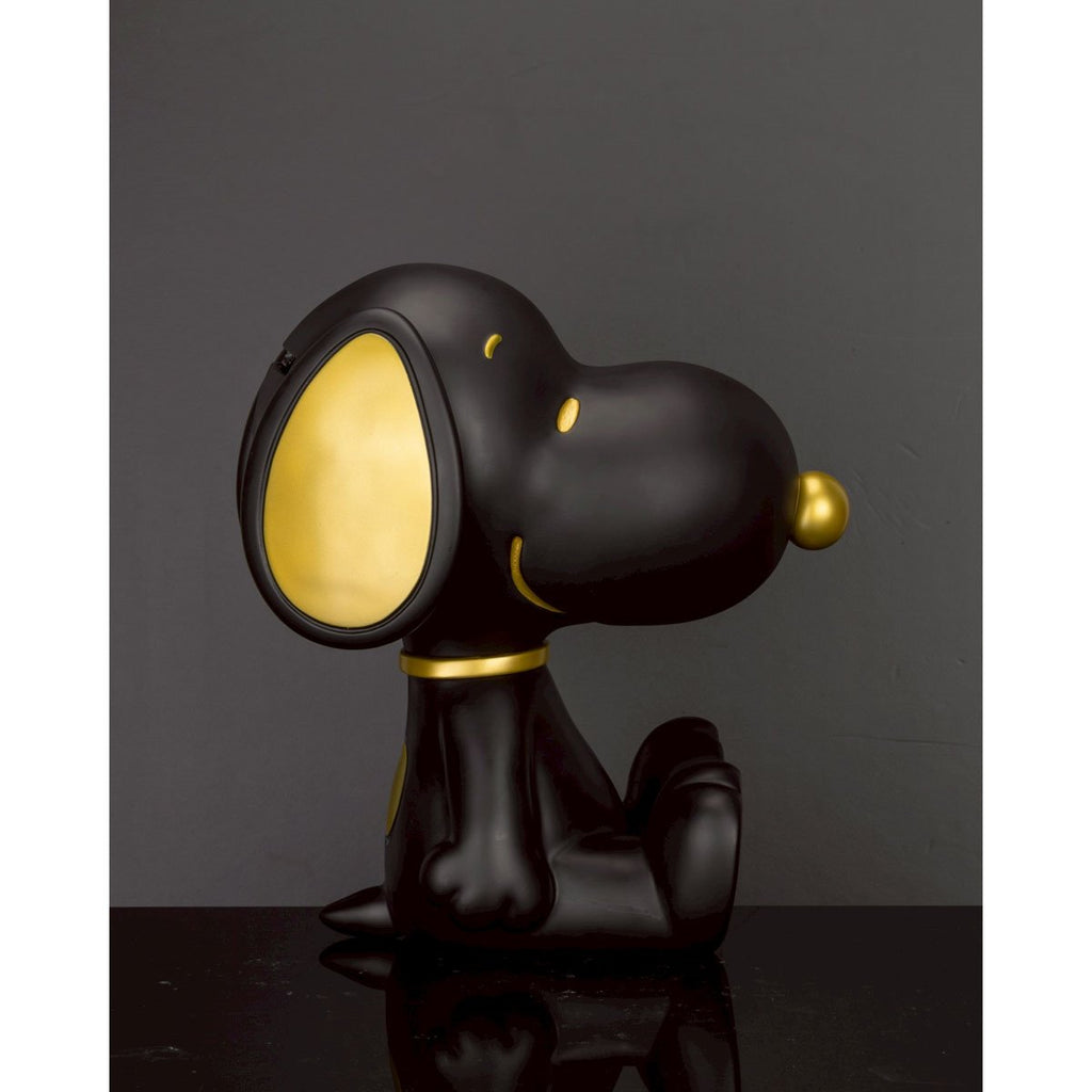 Peanuts Snoopy Black and Gold Version VPB-018SP Peanuts Series Vinyl Functional Piggy Bank