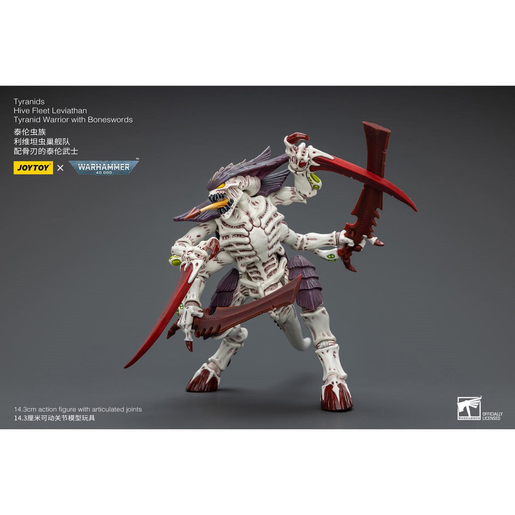 Joy Toy Warhammer 40,000 Tyranids Hive Fleet Leviathan Tyranid Warrior with Boneswords 1:18 Scale Action Figure