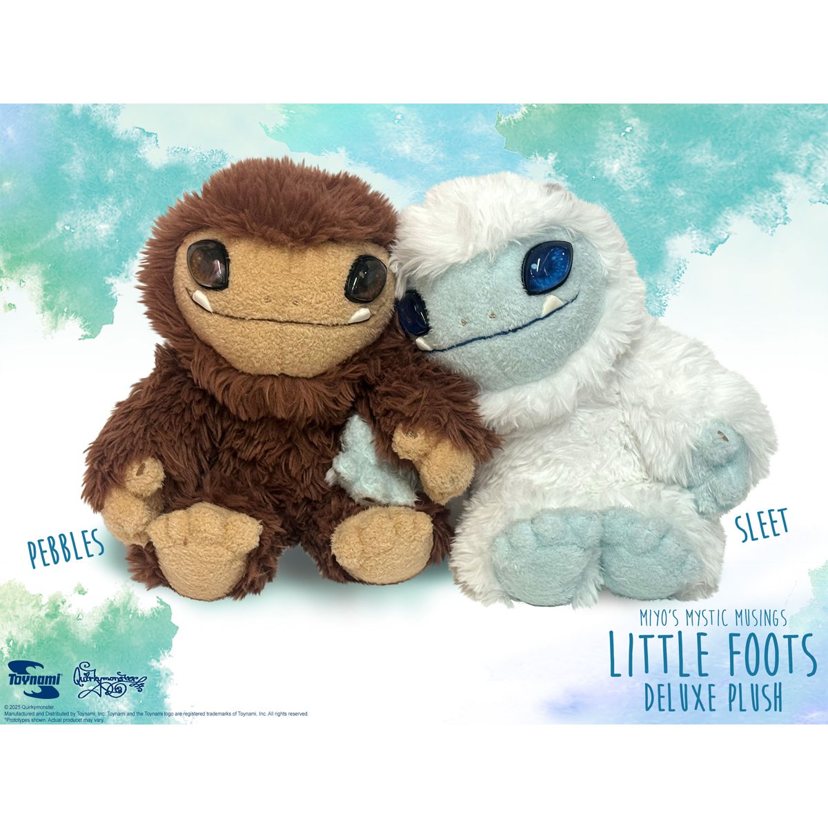 Miyo's Mystic Musings Little Foots Deluxe Yeti Plush Set of 2