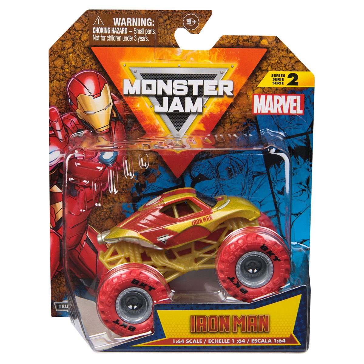 Monster Jam Marvel Monster Truck Single Pack 1:64 Scale Vehicle Case of 4