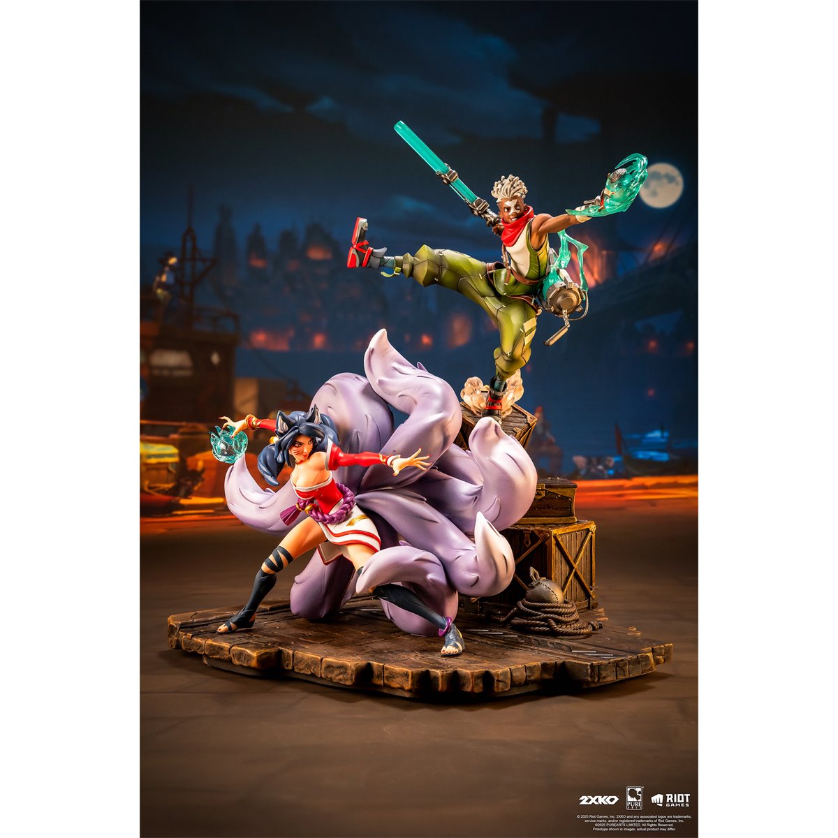 2XKO Ahri and Ekko 1:10 Scale Resin Statue