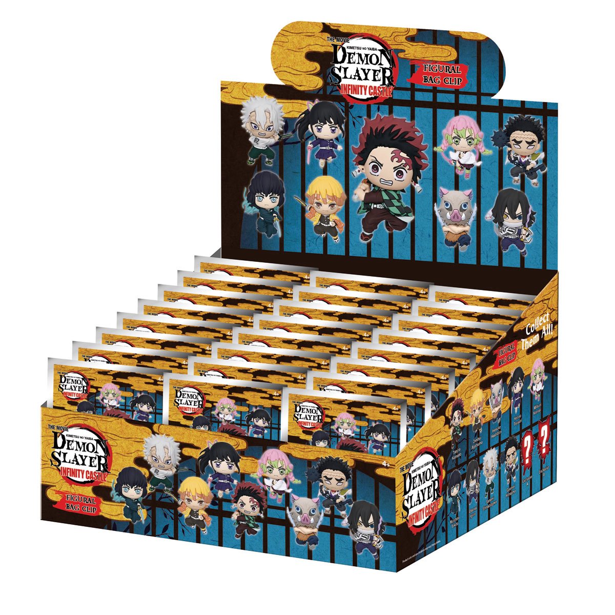Demon Slayer: Kimetsu no Yaiba Infinity Castle 3D Foam Bag Clip Random 6-Pack