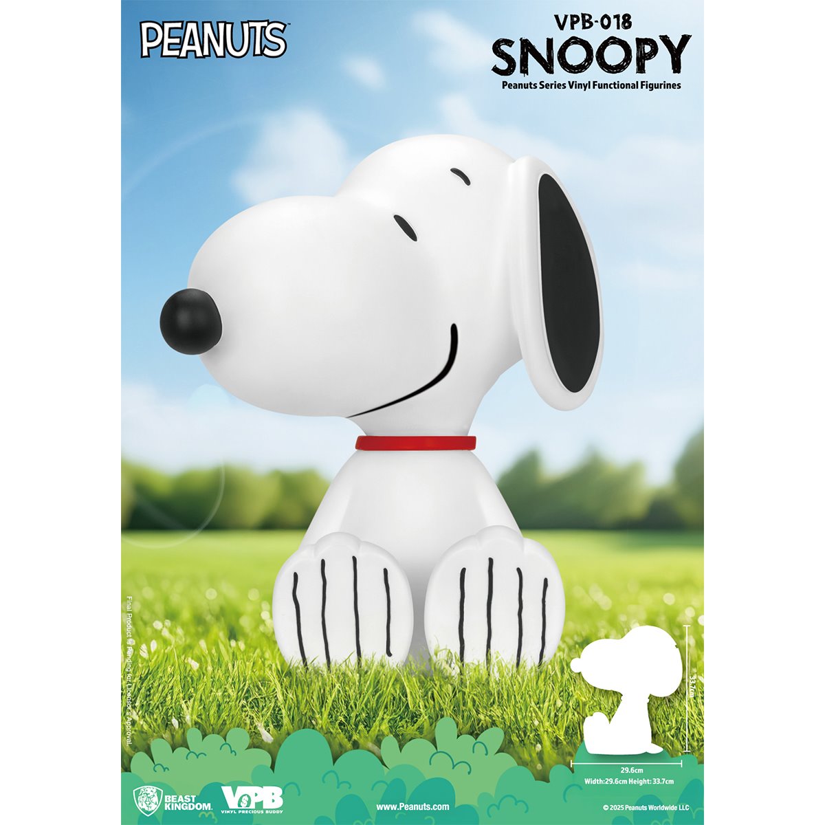 Peanuts Snoopy VPB-018 Vinyl Piggy Bank