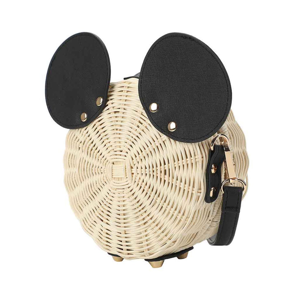 Mickey Mouse Wicker Crossbody Bag