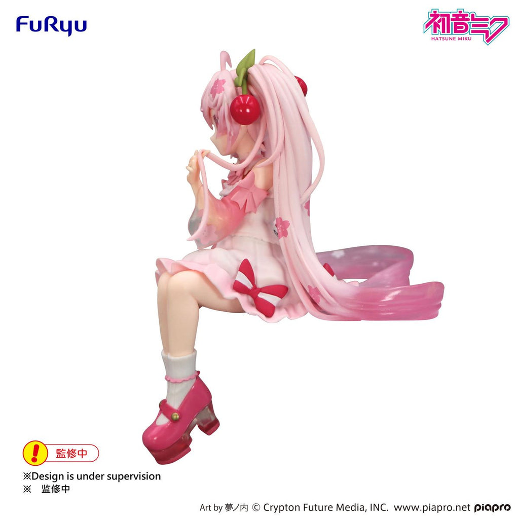 Vocaloid Sakura Miku 2025 Wink Version Noodle Stopper Statue