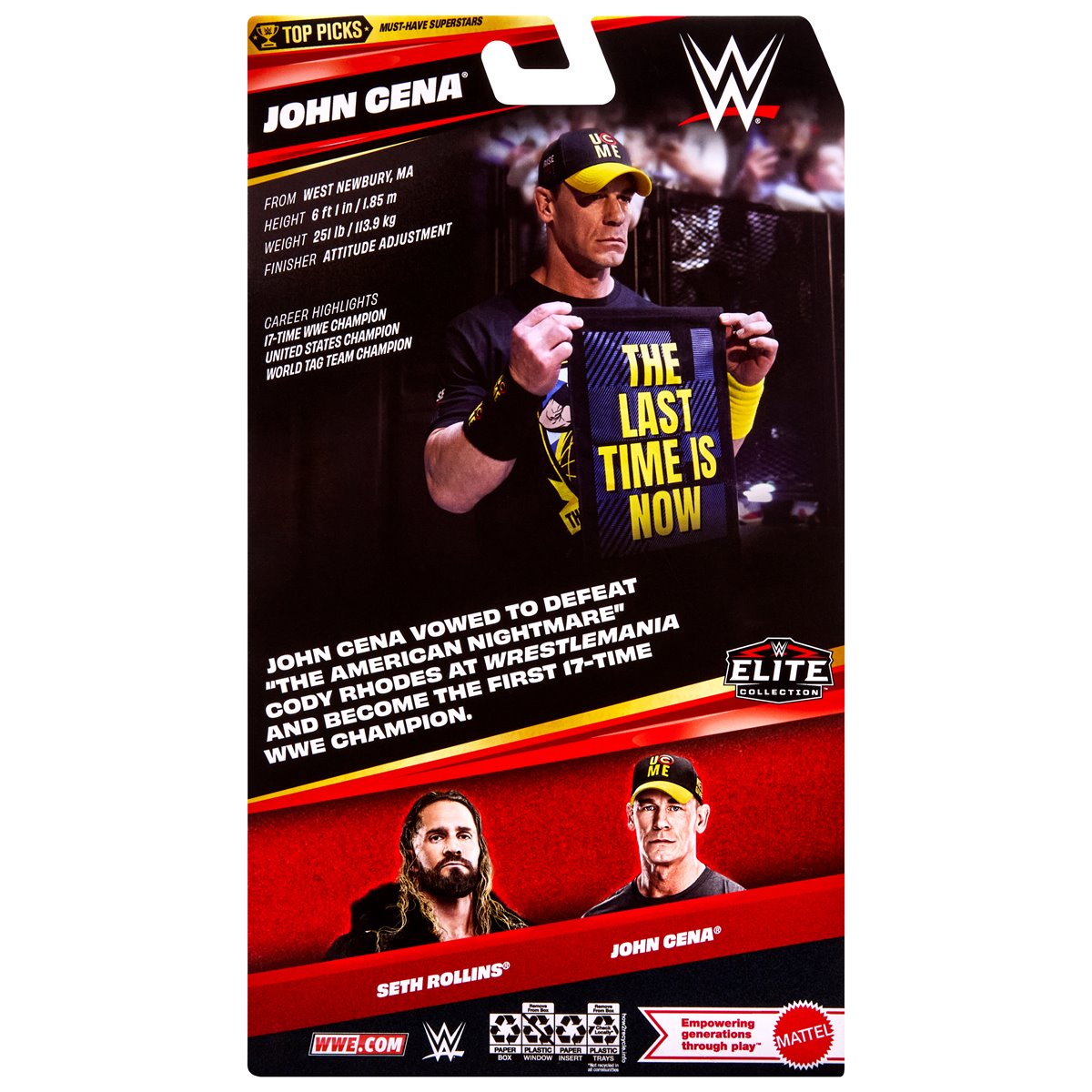 WWE Top Picks Elite Collection 2026 Wave 3 John Cena Action Figure