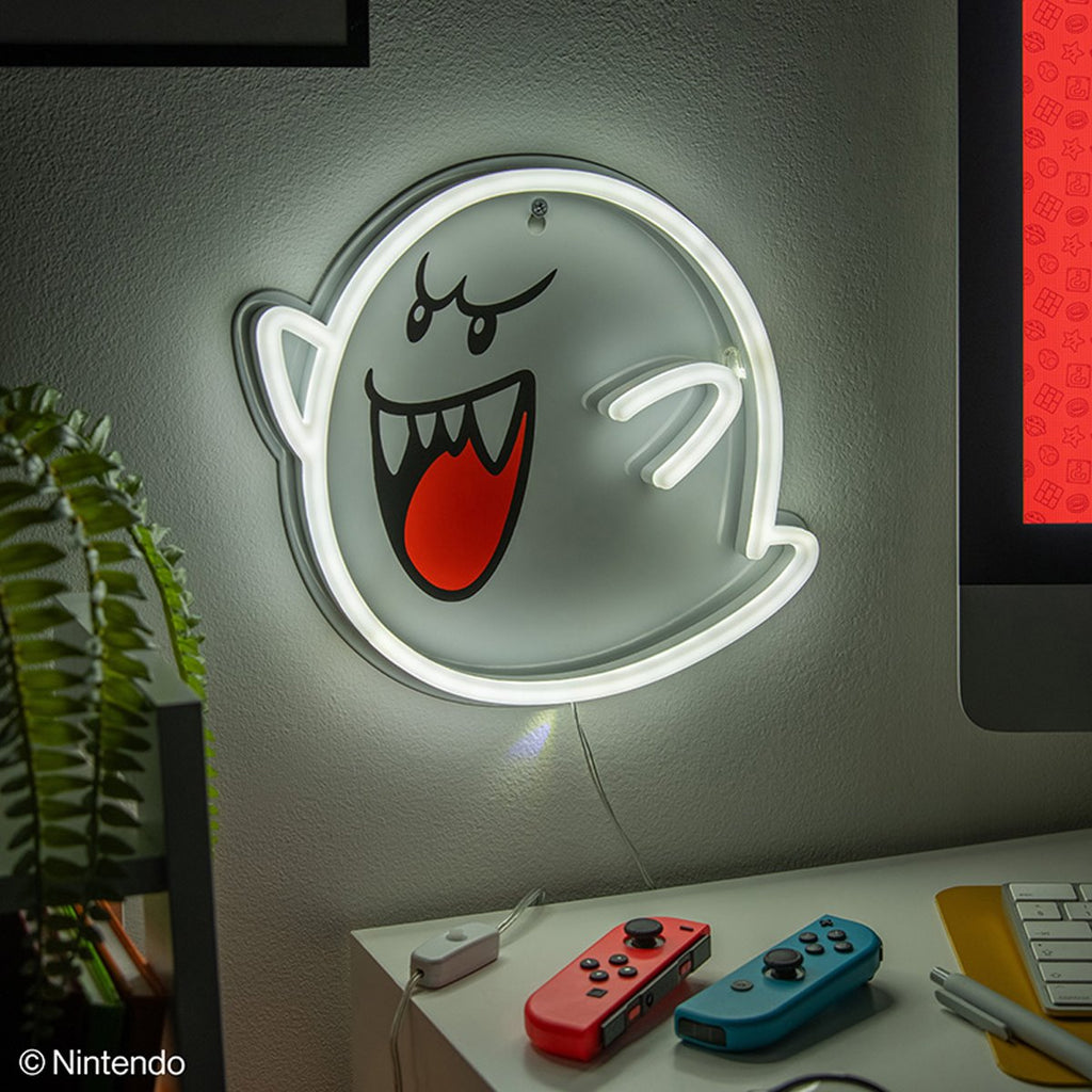 Super Mario Bros. Boo Wall Mountable LED Neon Light
