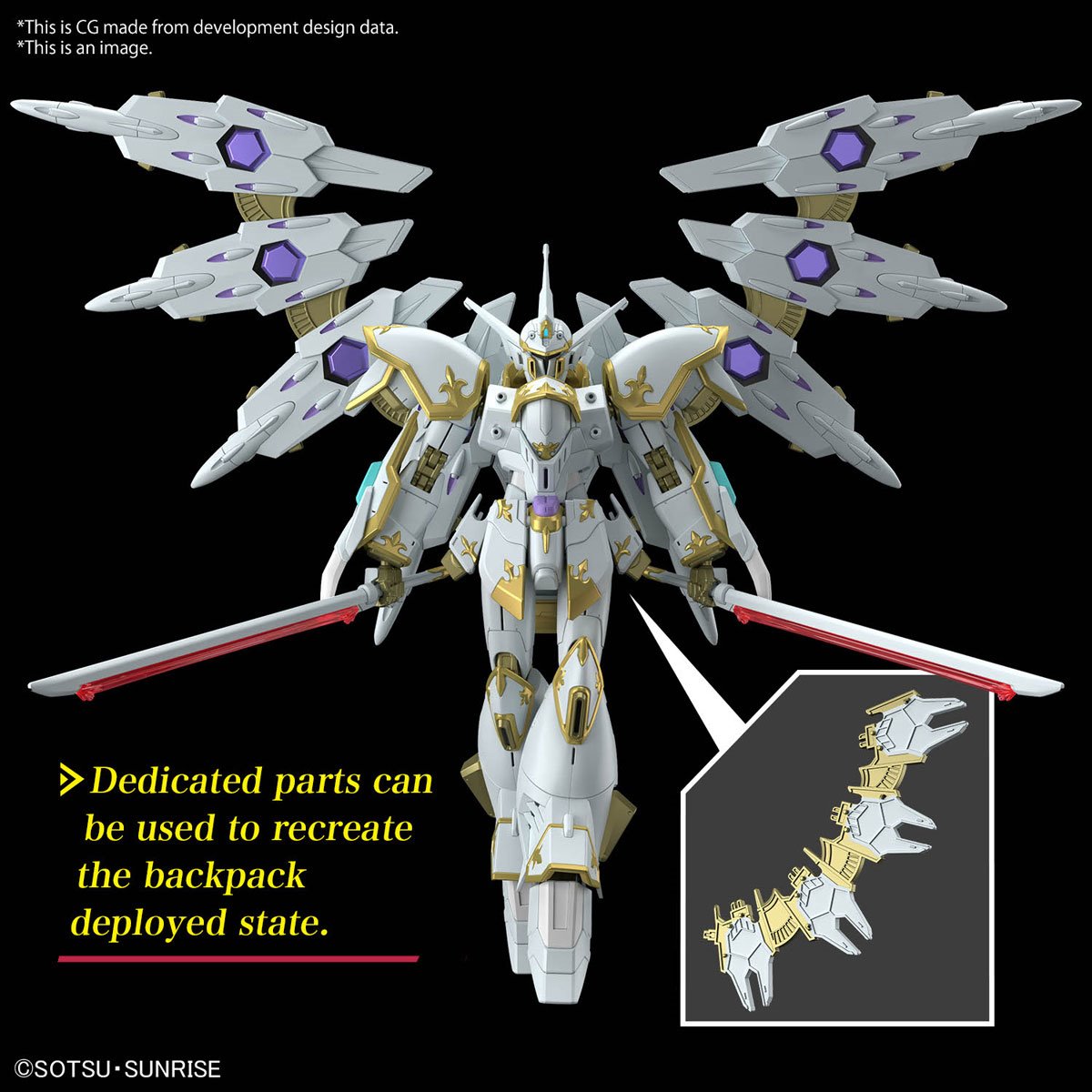 Mobile Suit Gundam Seed Freedom Black Knight Squad Cal-re.A High Grade 1:144 Scale Model Kit