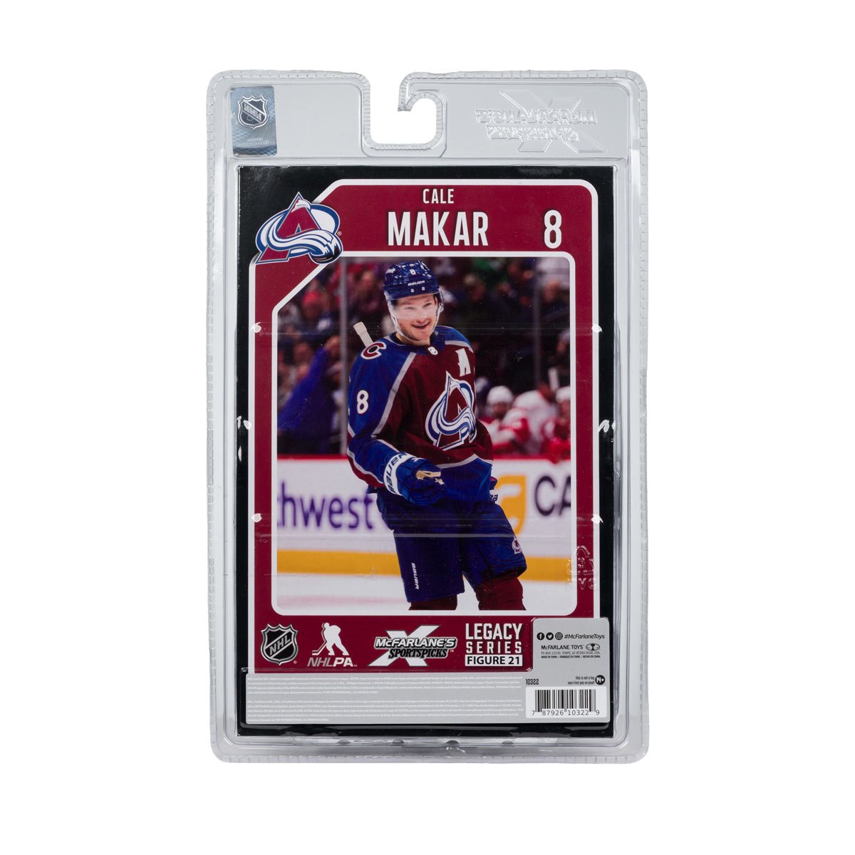 NHL SportsPicks Colorado Avalanche Cale Makar 7-Inch Posed Figure