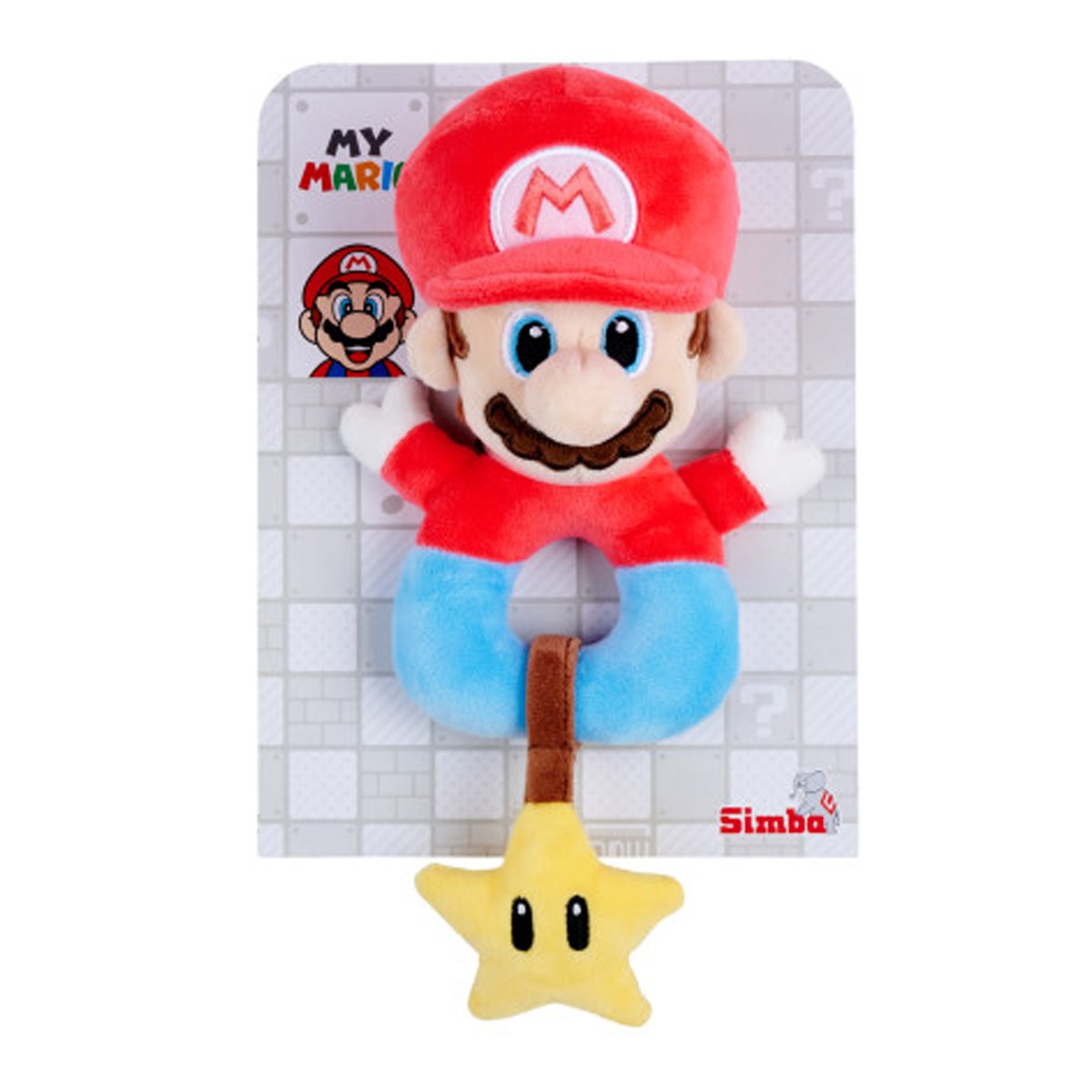 Super Mario Bros. My Mario Grabber with Rattle Plush Doll