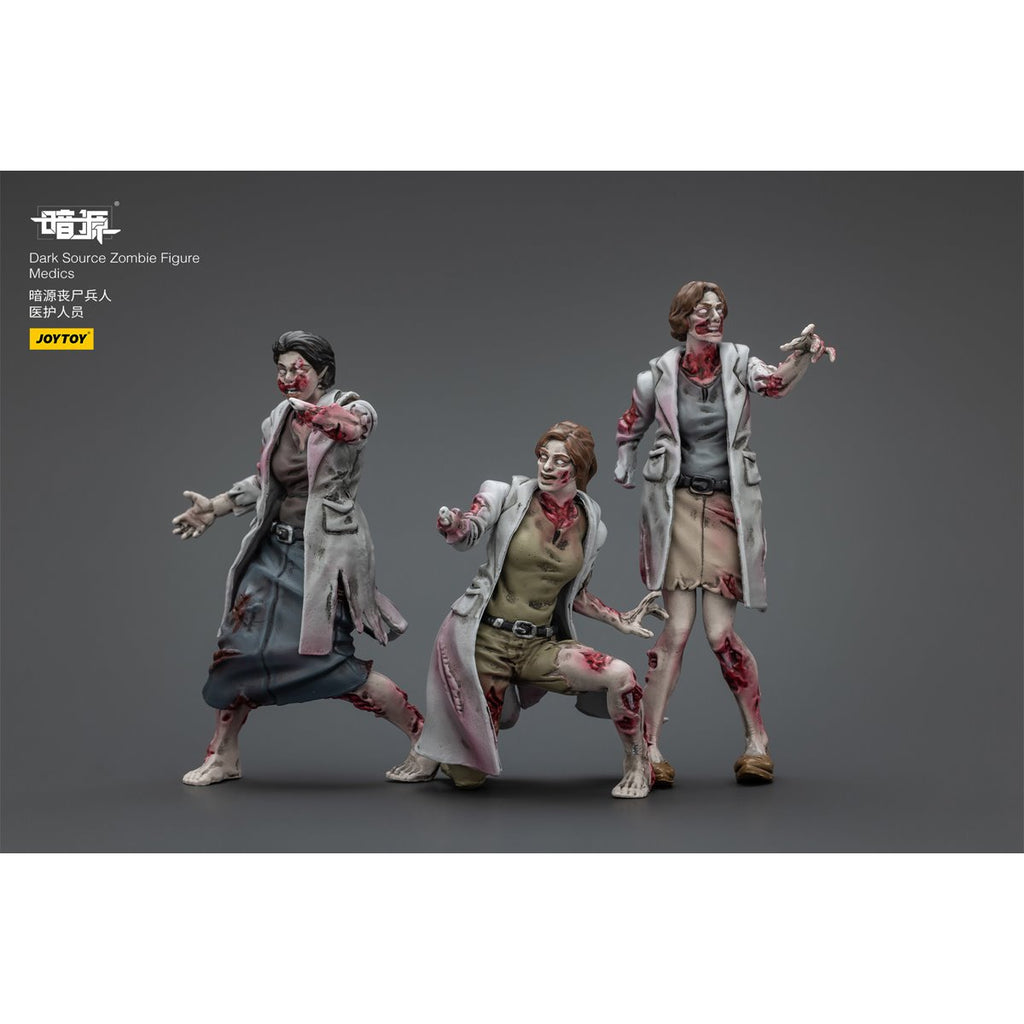 Joy Toy Dark Source Zombie Medics 1:25 Scale Action Figure 3-Pack