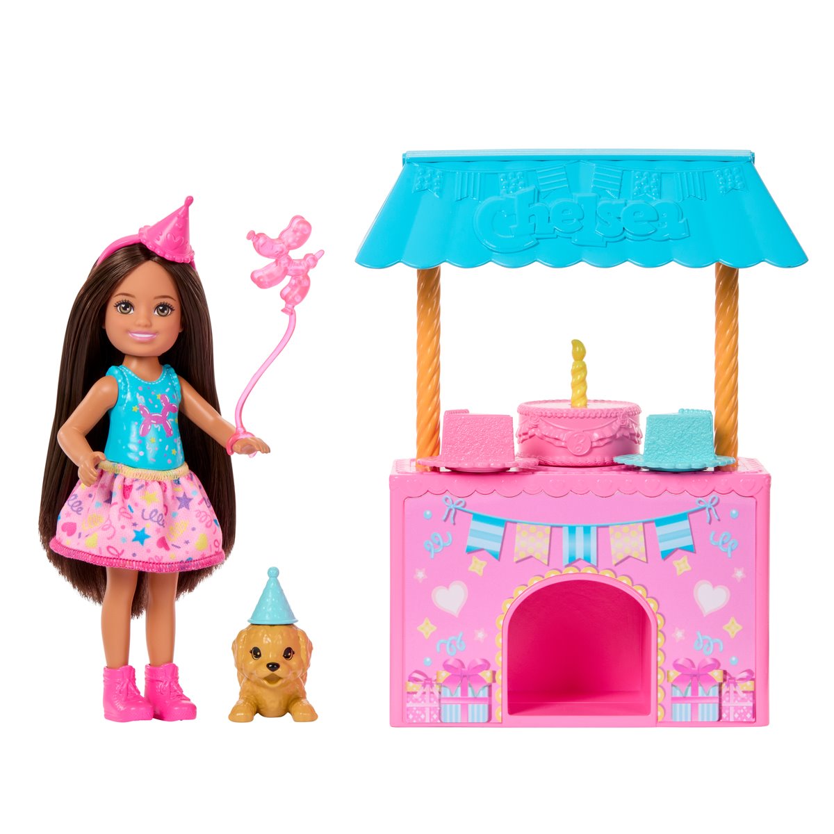 Barbie Club Chelsea Birthday Surprise Doll with Brown Hair