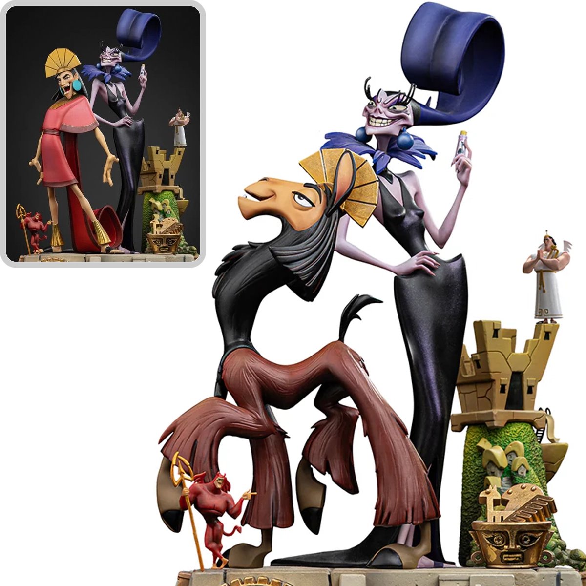 The Emperor's New Groove Kuzco & Yzma Deluxe 1:10 Art Scale Limited Edition Statue
