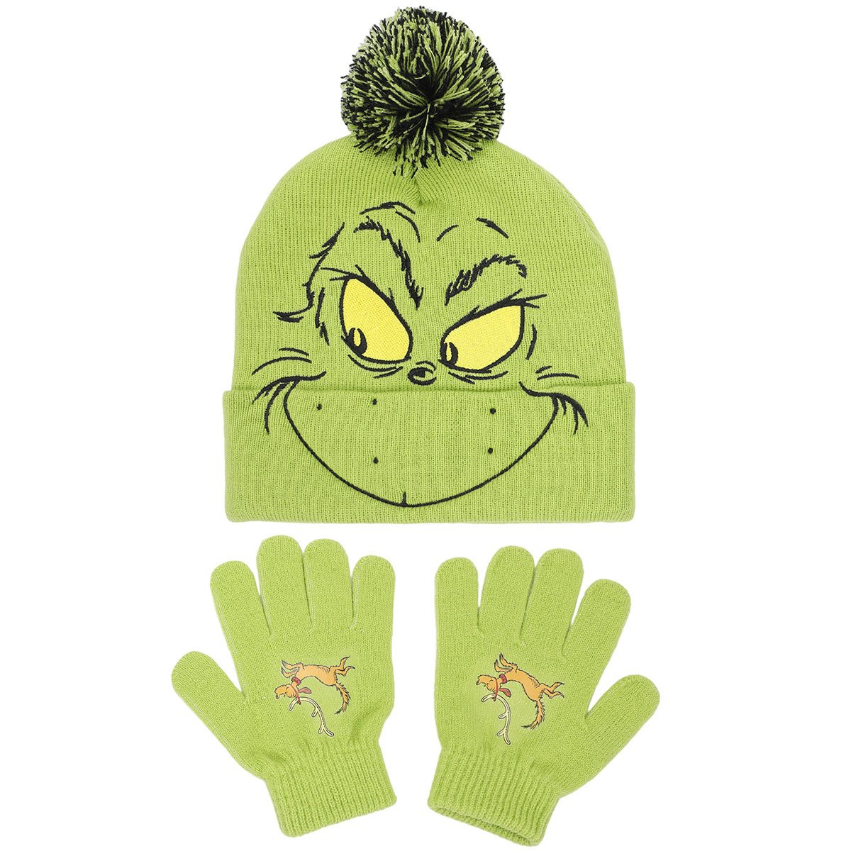 Dr. Seuss The Grinch Youth Beanie and Gloves Set