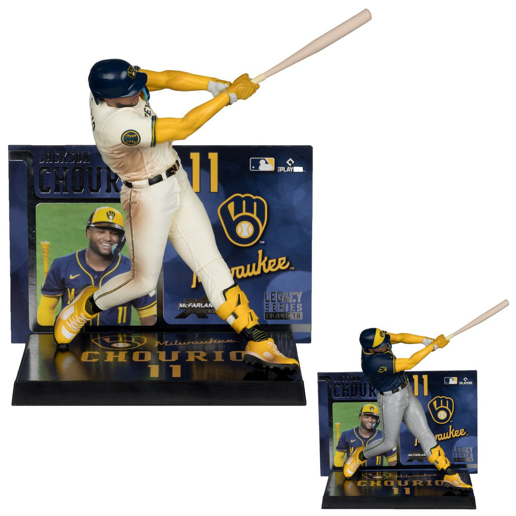 MLB SportsPicks Milwaukee Brewers Jackson Chourio 7-Inch Posed Figure Case of 6