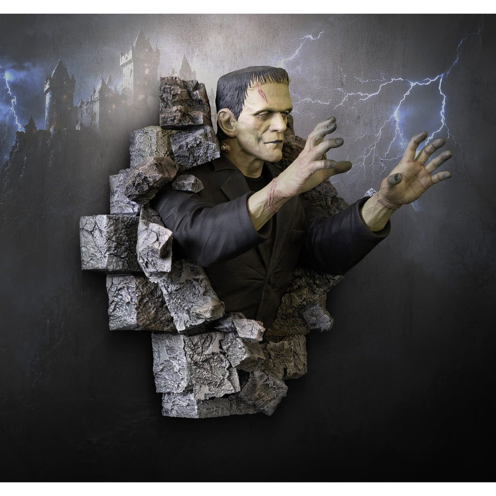 Frankenstein 1:1 Scale Life-Size Wall Sculpture Mount