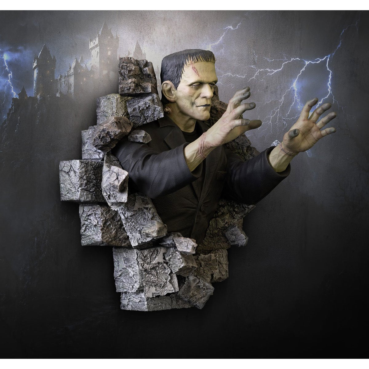 Frankenstein 1:1 Scale Life-Size Wall Sculpture Mount