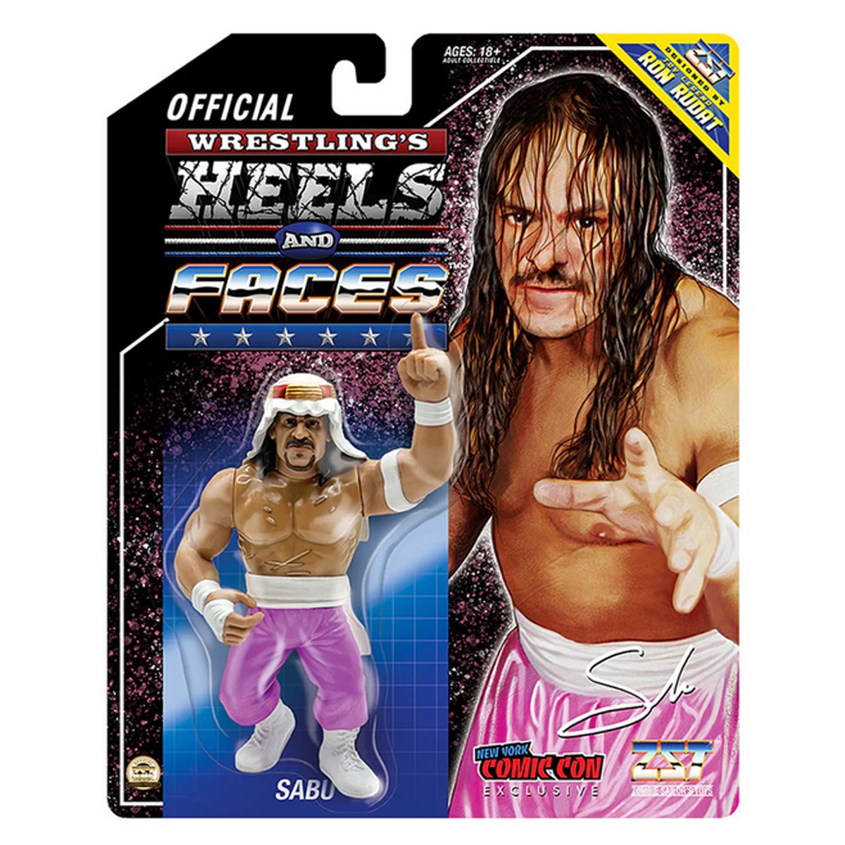 Wrestling's Heels and Faces Pink Pants Sabu 4 1/2-Inch Scale Action Figure