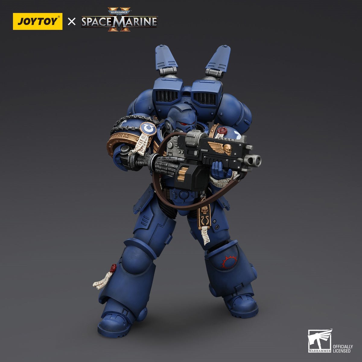 Joy Toy Warhammer 40,000: Space Marine 2 Ultramarines Brother Chairon 1:18 Scale Action Figure