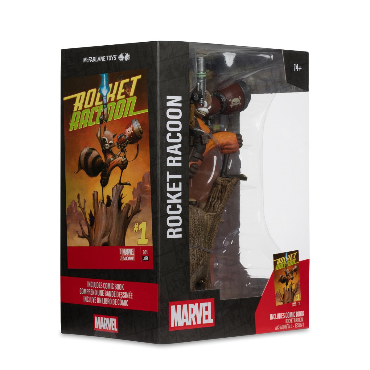 Marvel Wave 7 Rocket Racoon A Chasing Tale #1 1:6 Scale Posed Figure with Scene and Comic