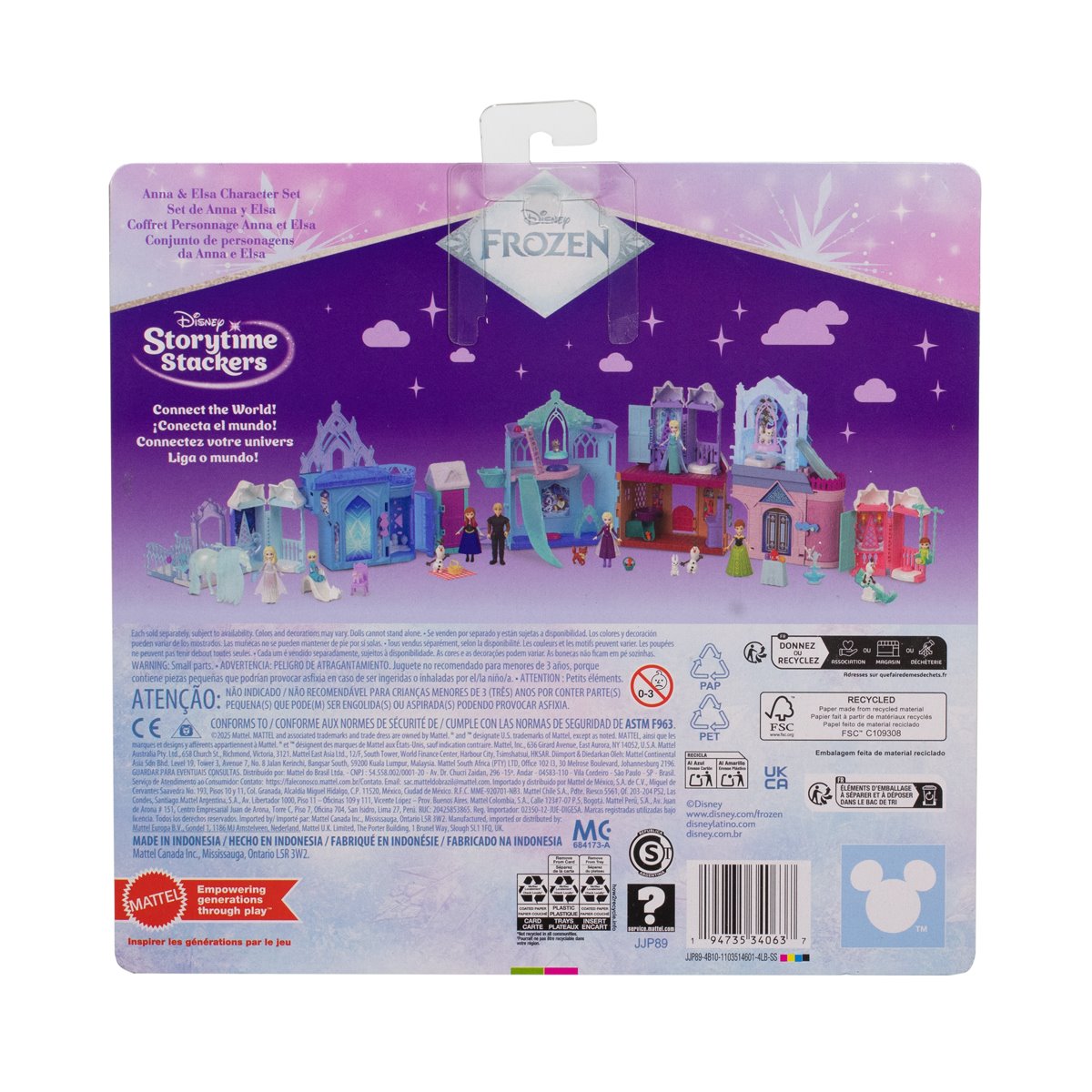 Disney Frozen Anna and Elsa Character Mini-Figure Set