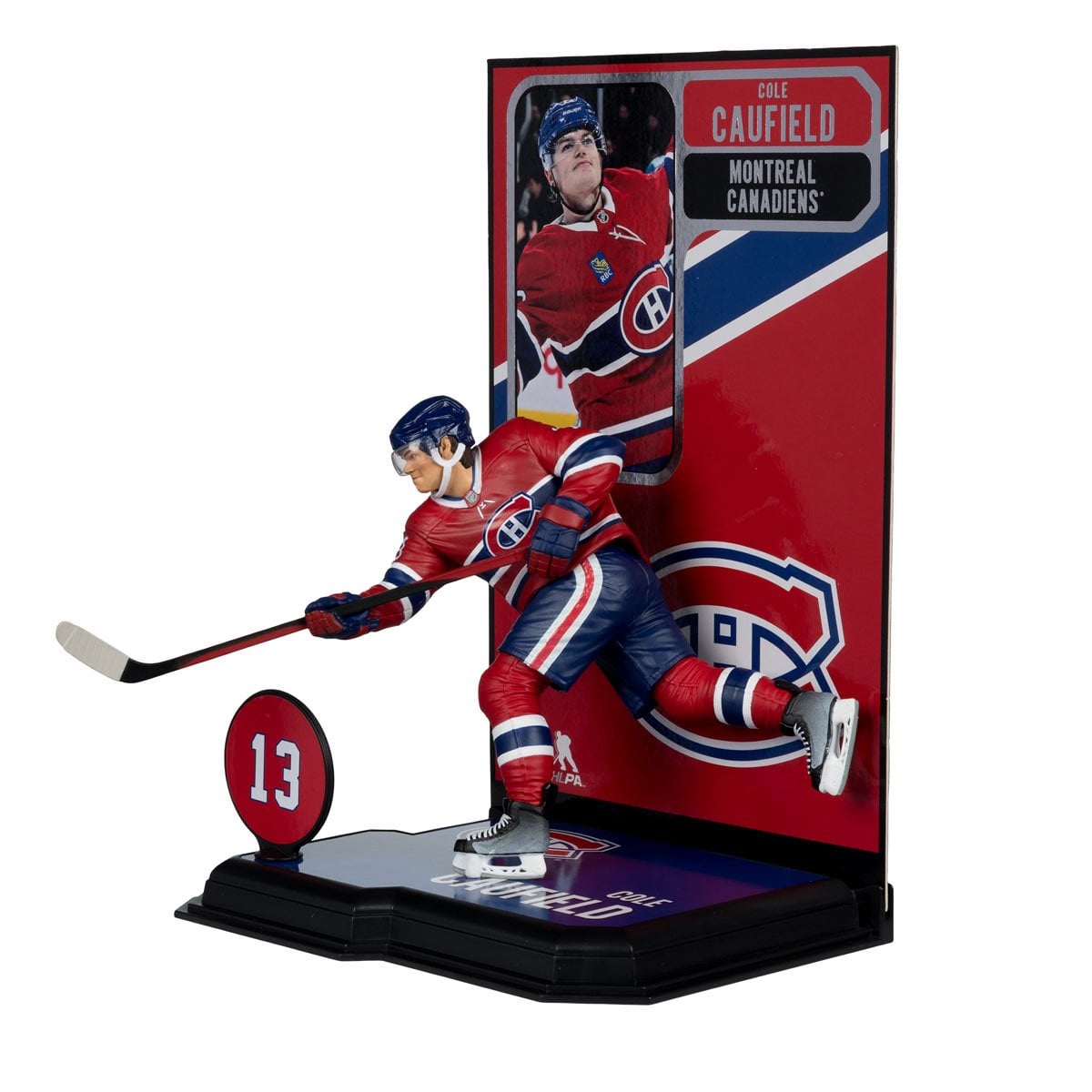 NHL SportsPicks Montreal Canadiens Cole Caufield Alternate Jersey 7-Inch Posed Figure