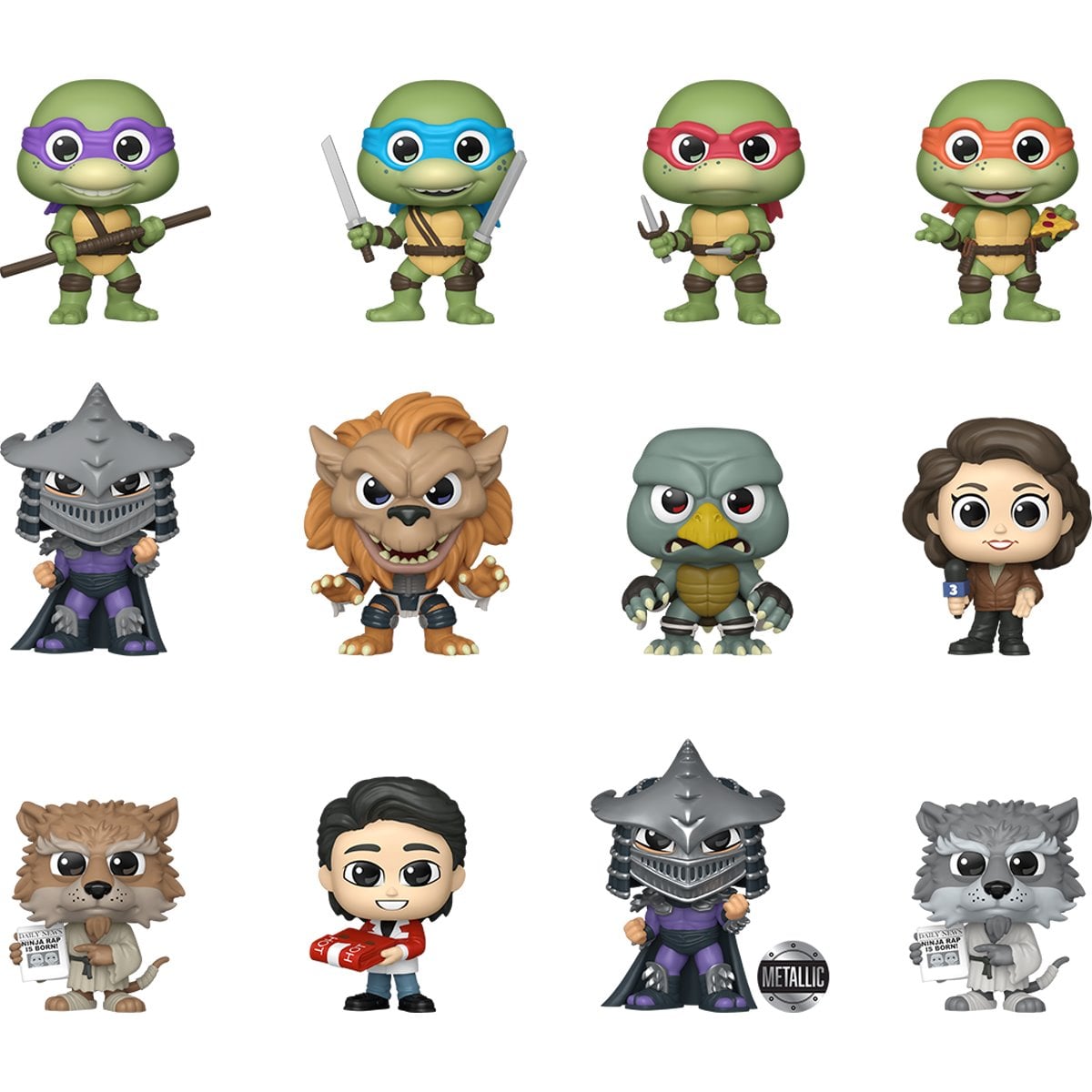 Teenage Mutant Ninja Turtles II: The Secret of the Ooze Mystery Minis Mini-Figure Wave 2 Display Case of 12