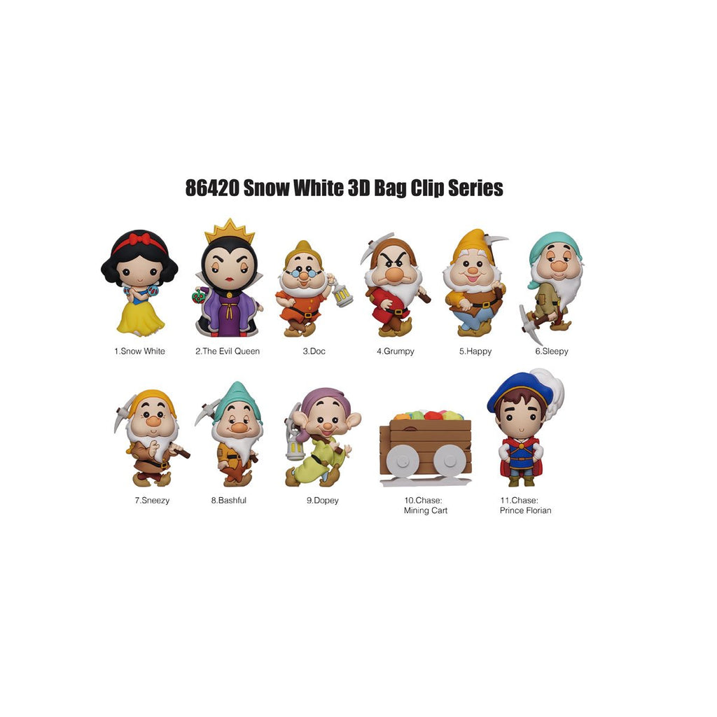 Snow White Classic Series 66 3D Foam Bag Clip Display Case of 24