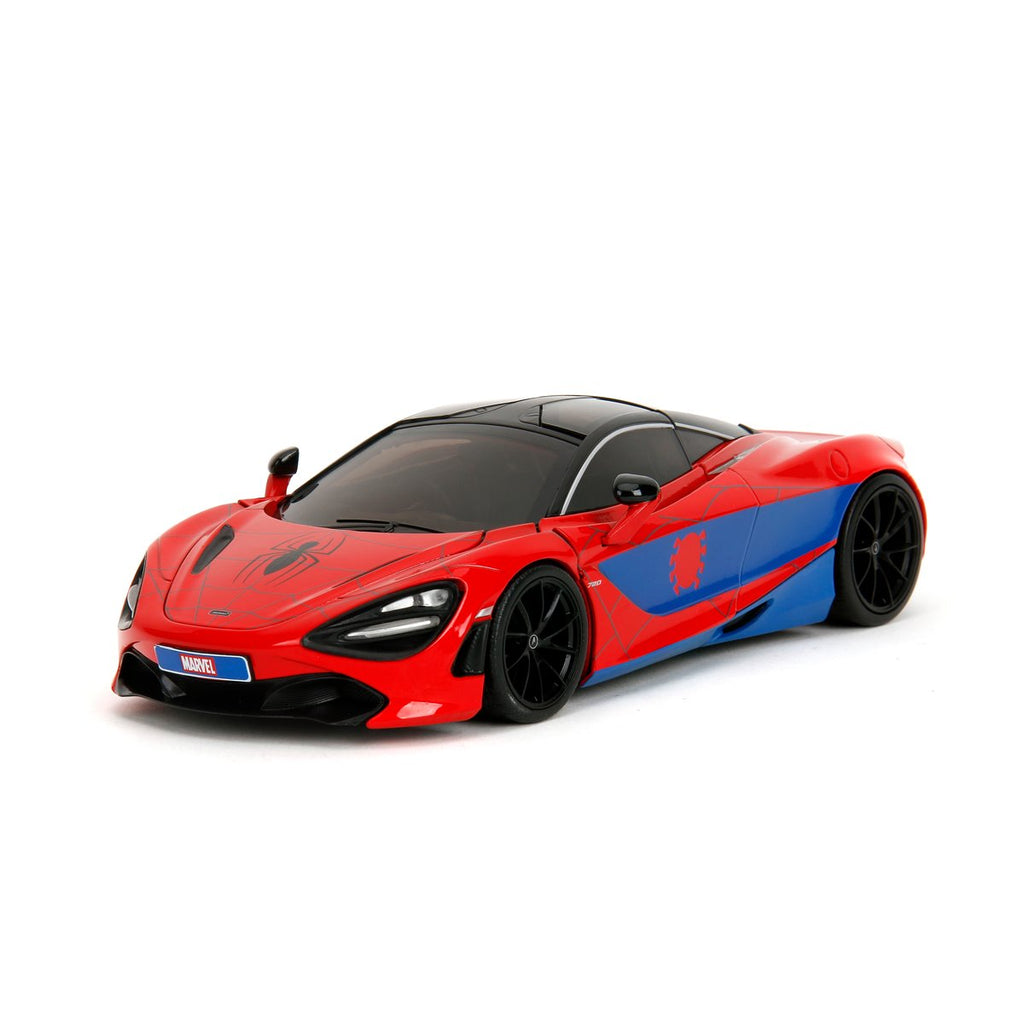 Hollywood Rides Marvel Spider-Man McLaren 720S 1:24 Scale Die-Cast Metal Vehicle with Spider-Man Figure