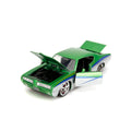 Bigtime Muscle 1969 Pontiac GTO Candy Silver and Green 1:24 Scale Die-Cast Metal Vehicle
