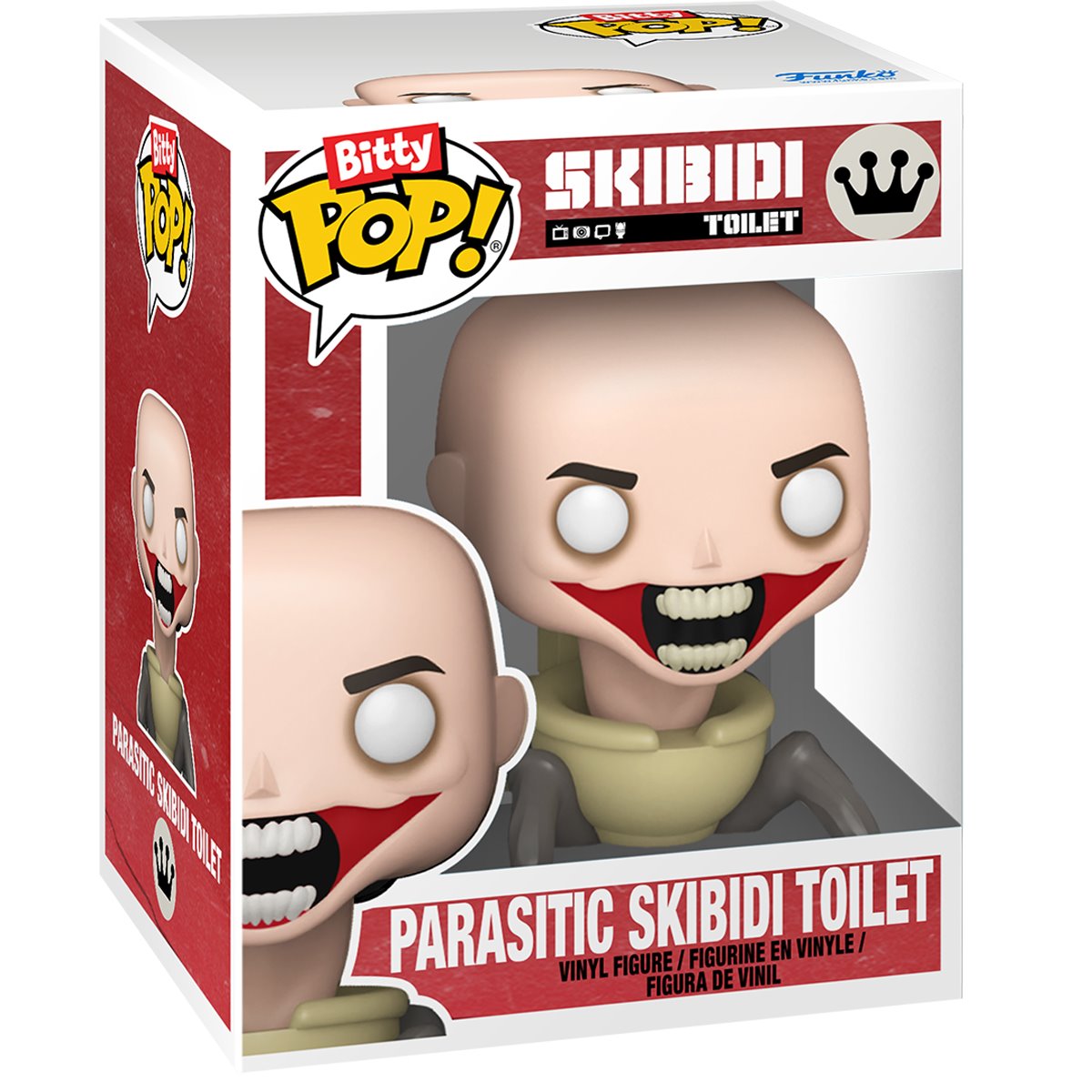 Skibidi Toilet Titan Speakerman and Parasitic Skibidi Toilet Bitty Pop! Bitty Bot Vinyl Figure